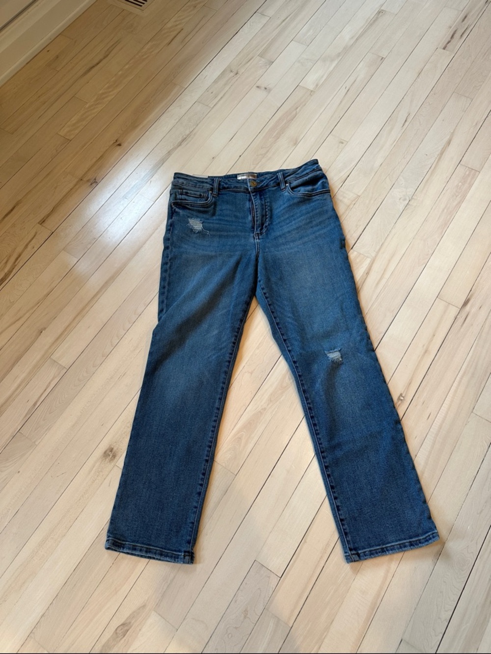 Kut from the Kloth Women's Dark Blue Straight-Leg Jeans